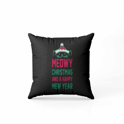 Meowy Christmas Pillow Case Cover