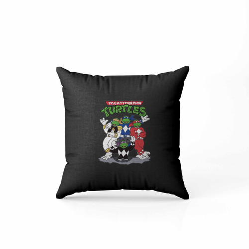 Mighty Morphin Power Rangers Teenage Mutant Ninja Turtles Pillow Case Cover