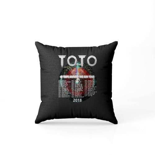 New Toto 40 Trips Around The Sun 2018 Tour 2 Side All Size Tee Usa Size Back Pillow Case Cover