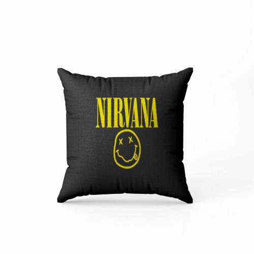 Nirvana Smiley Face Rock Band Pillow Case Cover