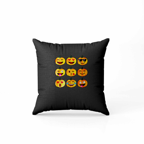 Pumpkin Emoji Pillow Case Cover