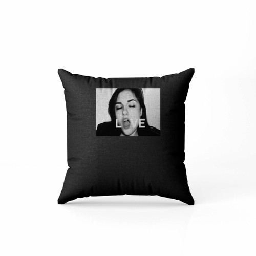 Sasha Gray Love Logo Bw Pillow Case Cover