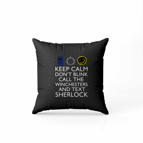 Superwholock Supernatural Pillow Case Cover