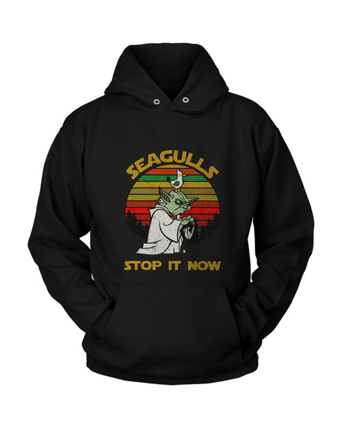 Seagulls Stop It Now Yoda Star Wars Jedi Unisex Hoodie
