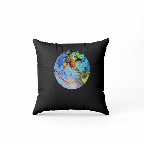 Travis Scott Astroworld Globe Smiley Pillow Case Cover