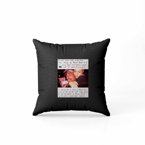 Tupac And Jada Love Letter Pillow Case Cover