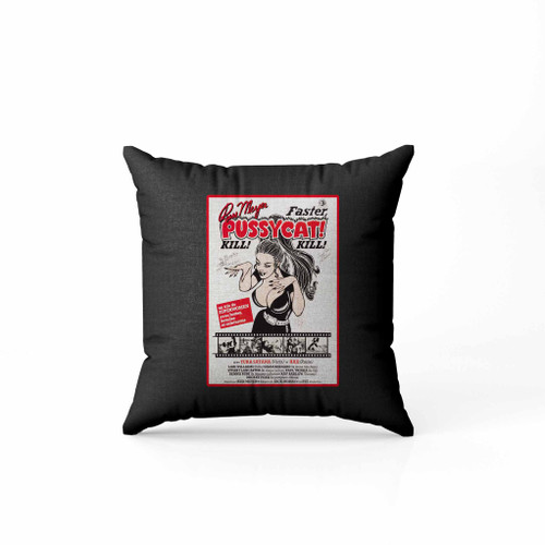 Vintage Poster Faster Pussycat Pillow Case Cover