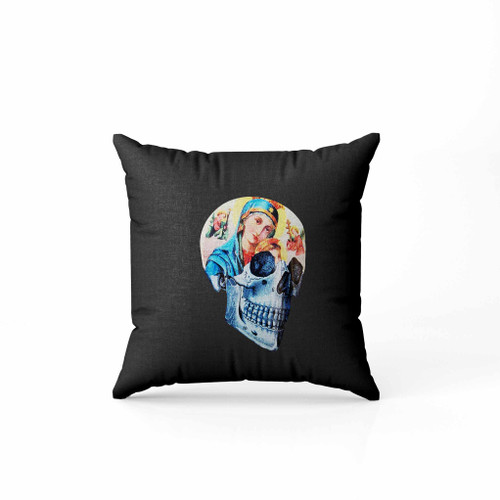 Virgin Mary Skull Pillow Case Cover