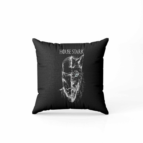 Wolf And Iron Man Face House Stark B Pillow Case Cover