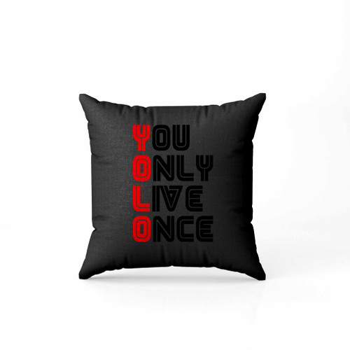 Yolo With Mr Robot Font Type Pillow Case Cover