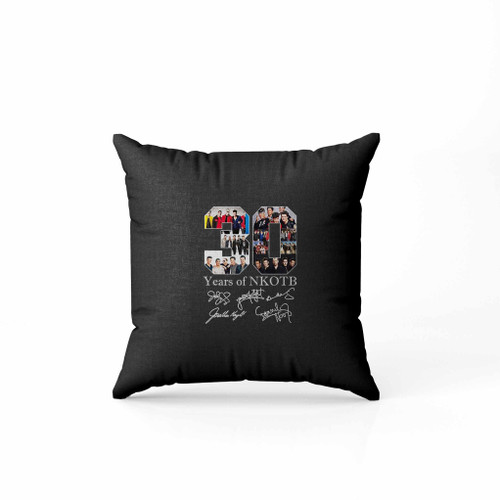 30 Years Of Nkotb With Signatures Pillow Case Cover