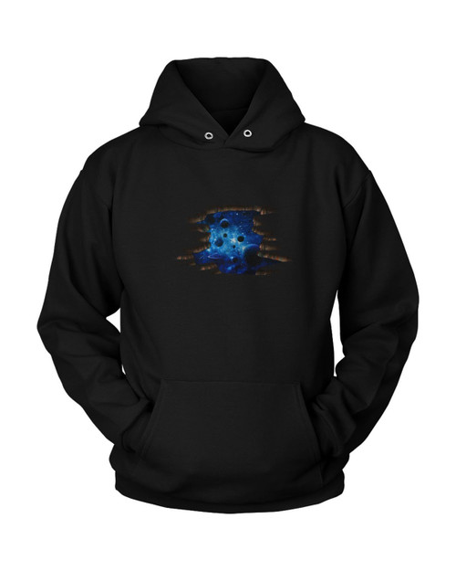 3D Cosmic Galaxy Planets Unisex Hoodie