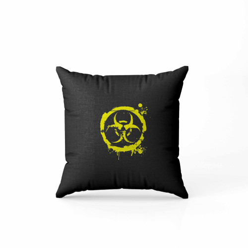 Biohazard Distressed Pillow Case Cover