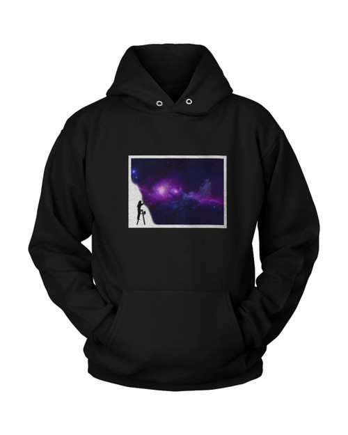 Cosmic Galaxy Girl Painting Poster Unisex Hoodie