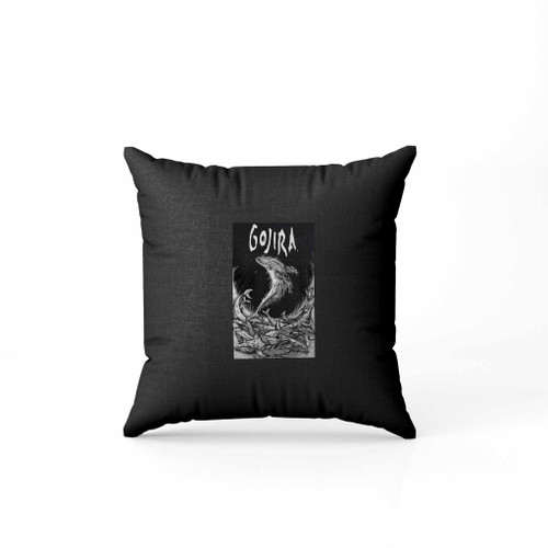 Gojira Whale Woodblock Pillow Case Cover