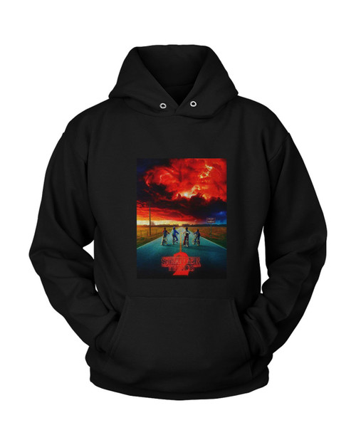 Stringer Things Two Welcome To Hawkins Poster Unisex Hoodie