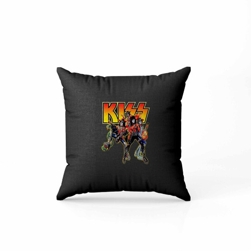 Kiss Band Retro Graphic Rock Heavy Metal Pillow Case Cover