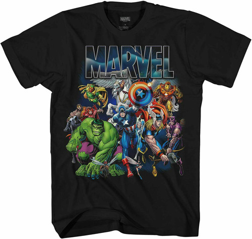 Marvel With Wings Art Man's T-Shirt Tee