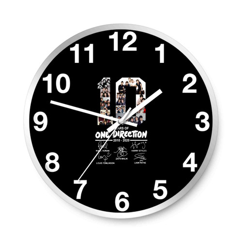 10 Years Of One Direction 2010 2020 Signatures Wall Clocks