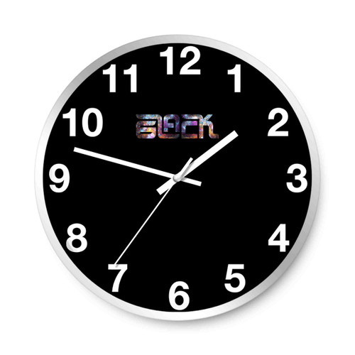 6Lack Logo V2 Nebula Wall Clocks