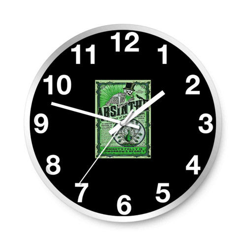 Absinthe 1871 Recipe Psychedelic Alcohol Ecstasy Wall Clocks