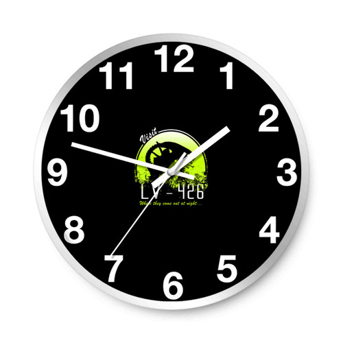 Alien Where They Come Out At Night Wall Clocks