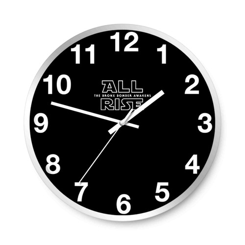 All Rise For Aaron Judge Yankees Bronx Bomber Star Wars Wall Clocks