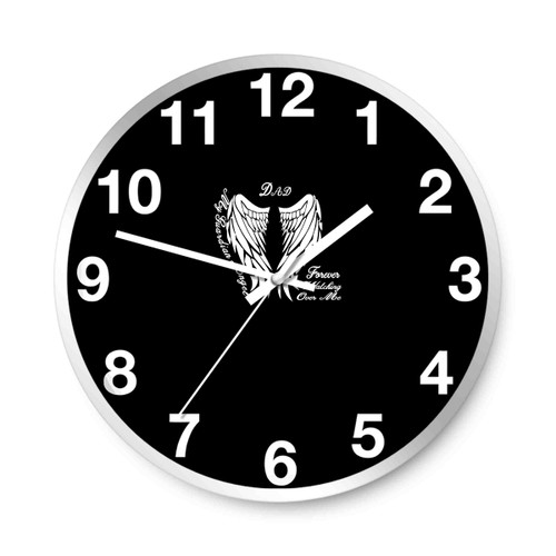 Bereavement My Guardian Angel Dad Forever Watching Over Me Wall Clocks