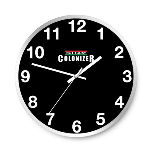 Black Panther Not Today Colonizer Wall Clocks