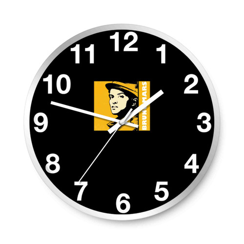 Bruno Mars Profile Photo Wall Clocks Bruno Mars Profile Photo Wall Clocks