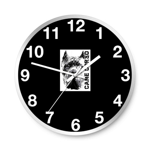Cane Corso Head Dog 2 Wall Clocks
