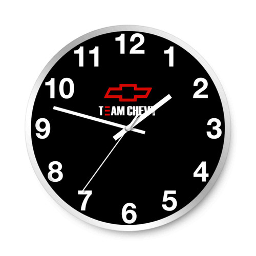 Chevrolet Team Chevy Logo Wall Clocks