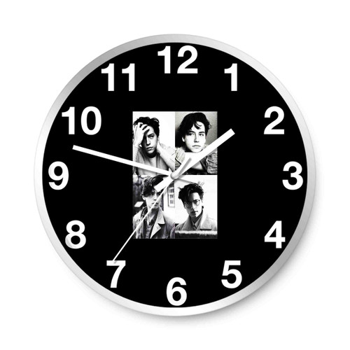 Cole Sprouse Collage Wall Clocks