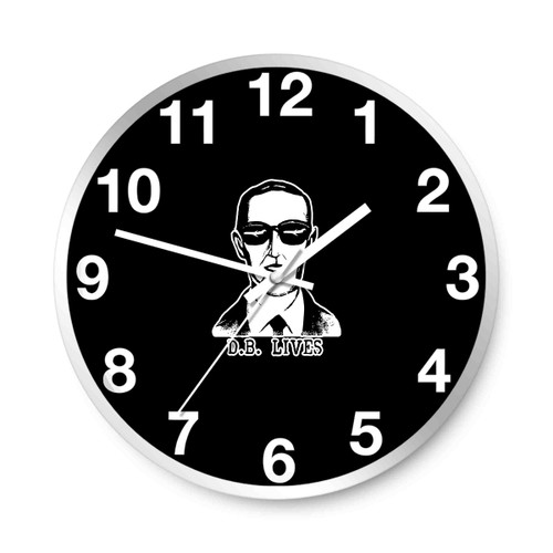 Db Cooper Lives Fbi Most Wanted Fugitive Unsolved Mystery Conspiracy Wall Clocks