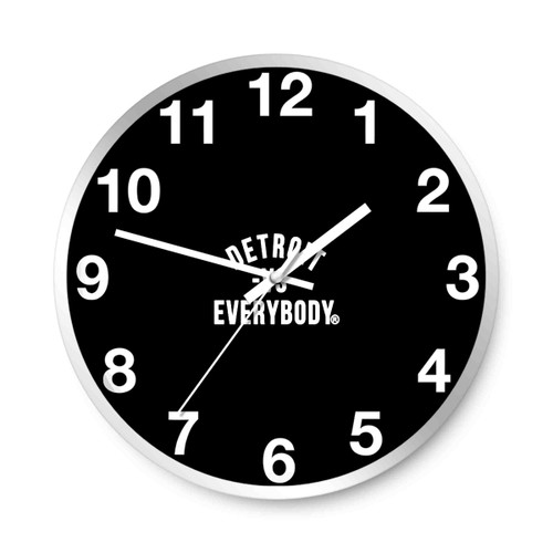 Detroit Detroit Vs Everybody Wall Clocks
