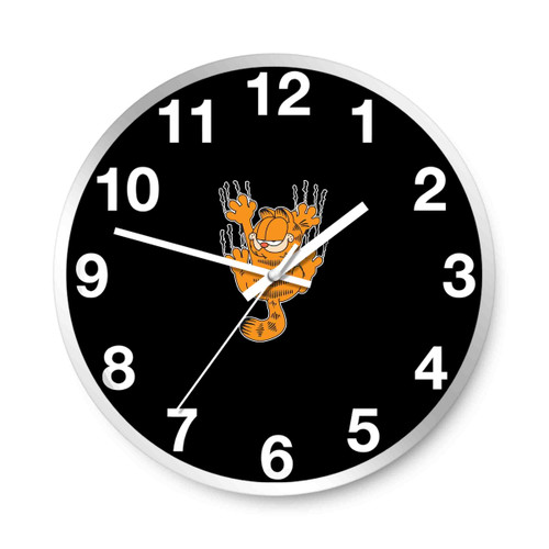 Garfield The Cat Scratch Wall Cartoon Funny Wall Clocks