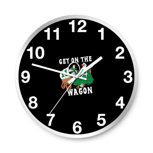Get On The Wagon Wall Clocks