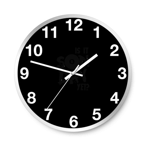 Is It Sunday Yet Billiards Wall Clocks