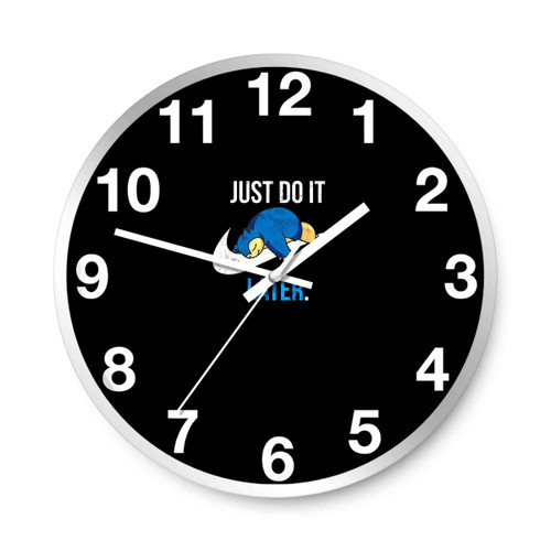 Just Do It Later Sloth Wall Clocks