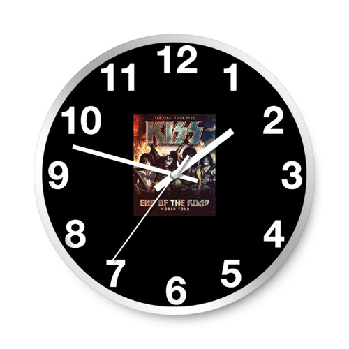 Kiss End Of The Road Poster Wall Clocks