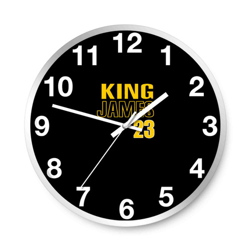 Lebron James Los Angeles Lakers King James 23 Wall Clocks