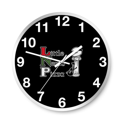 Little Nero Is Pizza Wall Clocks