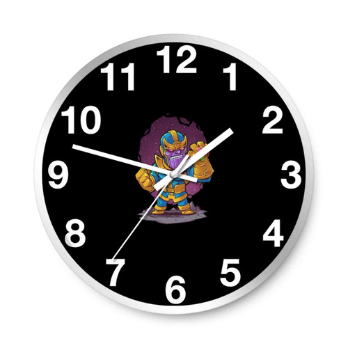 Marvel Tee Infinity Funny Cartoon Thanos Wall Clocks
