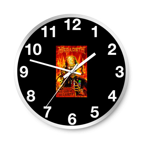 Megadeth Fan Art Mahsup Wall Clocks