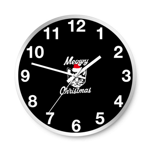 Meow Christmas Wall Clocks Meow Christmas Wall Clocks
