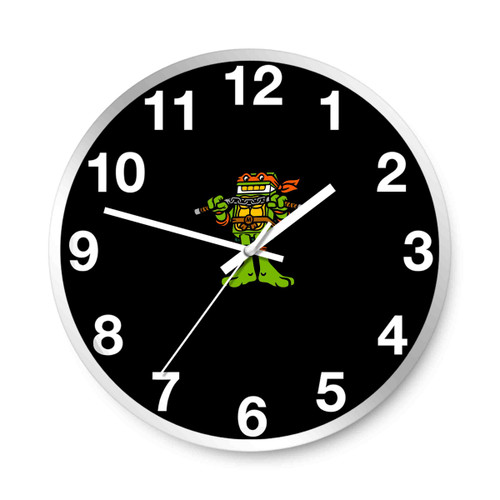 Michelangelo Ninja Turtles Cute Wall Clocks