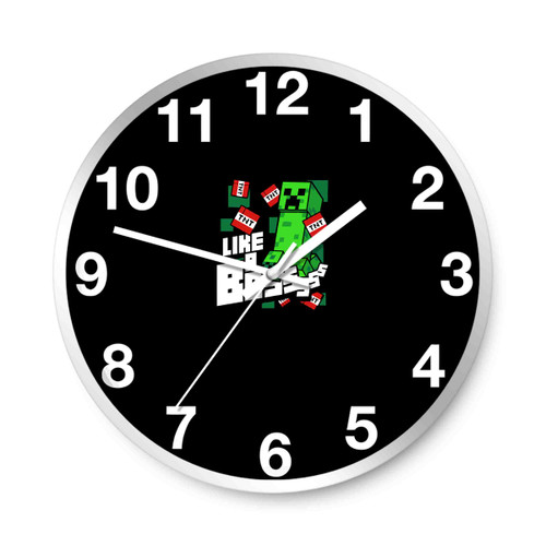 Minecraft Logo Wall Clocks