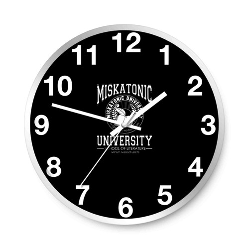 Miskatonic University Literature Wall Clocks
