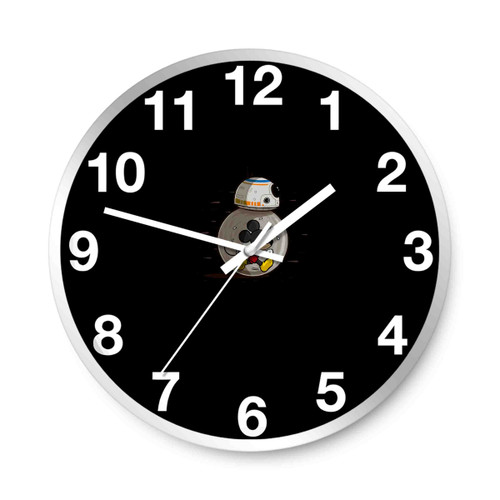 Mm8 Star Wars Bb8 Disney Or Mickey Mouse Lovers Wall Clocks