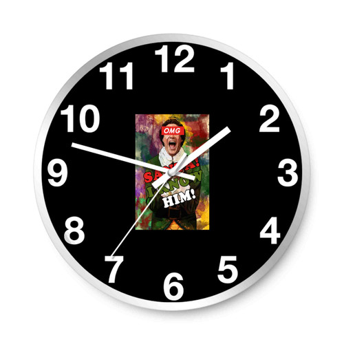 Omg Santa I Know Him Paint Wall Clocks